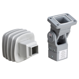 NSYCMUMA50 – Articulated fixing, square 50 mm, cast steel RAL 7040. For S3CM HMI encl.
