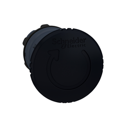 ZB5AS52 – Mushroom push button head 40mm, Harmony XB5, plastic, black, 22mm, latching turn realease