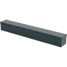 Square D RDB64 6 x 6 Inch x 4 Foot NEMA 3R 16 Gauge Steel Gray Polyester Powder Coated Raintight Wiring Trough