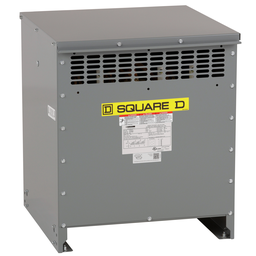 EXN45T3HB – Transformer, dry type, DOE 2016, 45kVA, 3 phase, 480V delta primary, 208Y/120V secondary, 19M, 80C rise