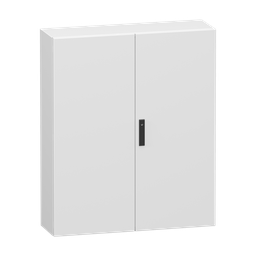 NSYCRN1210300D – Double plain steel door, PanelSeT CRN, without mounting plate, 1200x1000x300mm, IP55, IK10, RAL7035