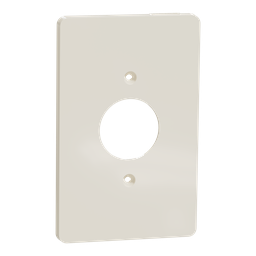 SQWS422001LA – Cover frame, X Series, for socket-outlet, 1 gang, screw fixed, mid sized plus, light almond, matte finish
