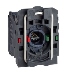 ZB5AW065 – Light block with body fixing collar, Harmony XB5, plastic, blue, for BA9s bulb, lt 250V, 1NO 1NC