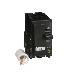 QO215SWN – Mini circuit breaker, QO, 15A, 2 pole, 120VAC, 10kA, plug in, switch neutral