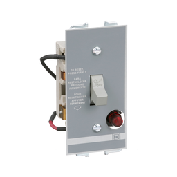 2510FO1P – Manual Starter, fractional horsepower, 16A, 1 pole, 1 HP at 277 VAC, toggle operated, red indicator, open style