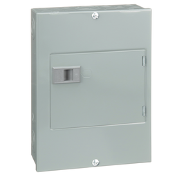 QO816L100DSCU – Load center, QO, 1 phase, 8 spaces, 16 circuits, 100A fixed main lugs, NEMA1, door surface cover, Cu bus