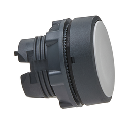 ZB5AH01 – Head for non illuminated push button, Harmony XB5, white flush, 22mm, spring return, unmarked