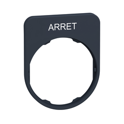 ZBYFP2104 – legend plate with arret marking for flush