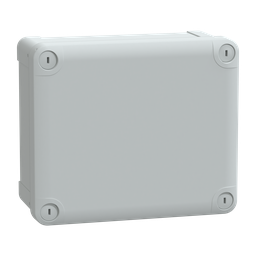NSYTBS19168 – ABS box IP66 IK07 RAL7035 Int.H175W150D80 Ext.H193W164D87 Opaque cover H20