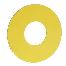 ZB2BY9101 – Unmarked legend, Harmony XAC, plastic, yellow, 22mm push button, 60mm label, unmarked