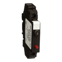 9080GCB20 – Circuit protector, Linergy, thermal magnetic overcurrent, track mount, 2.0A, 250VAC, 65VDC