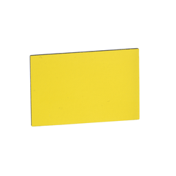 ZBY5102 – Unmarked legend 18x27mm for legend holder 30x50mm, Harmony XB4, 1 white side, 1 yellow side