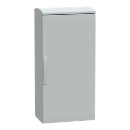 NSYPLAT1053G – Floor standing polyester enclosure, Thalassa PLA, plain door, ventilated canopy, 1000x500x320mm, IP44, IK10