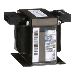 9070T350D15 – Transformer, Type T, industrial control, 350VA, 1 phase, 240x480V primary, 25/120V secondary, 80C rise