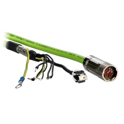 VW3ED143R020 – hybrid cable SH3 OMC, 2 m, 4* 1.5mm², M23 conn. QL