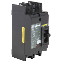 QJP22150TM – Circuit breaker, PowerPacT Q, 150A, 2 pole, 240VAC, 100kA, lugs, thermal magnetic, 80%, bottom of panel