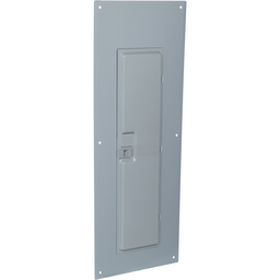 QOC342MF – Replacement cover, QO, for 42 space load center with 3 phase main breaker, flush, gray
