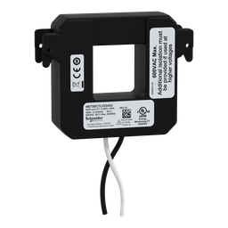 METSECTLV2040U – split core current transformer, PowerLogic UL2808 CT, 400A, 0.333V output, 8ft lead