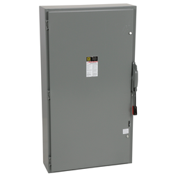 H366 – Safety switch, heavy duty, fusible, 600A, 3 wire, 3 pole, 500hp, 600VAC/DC, NEMA 1