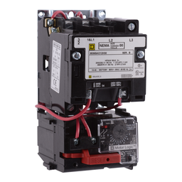 8536SBO2V03H30 – NEMA Motor Starter, Type S, nonreversing, Size 0, 18A, 5 HP at 460 VAC, up to 100 kA SCCR, 3 phase, 3 pole, Motor Logic, 240 VAC coil, open