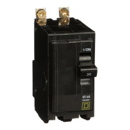 QHB230 – Mini circuit breaker, QO, 30A, 2 pole, 120/240VAC, 65kA, bolt on
