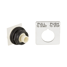 9001SKR9 – Push button head, Harmony 9001SK, plastic, without mushroom, 30mm, 2 positions, push-pull