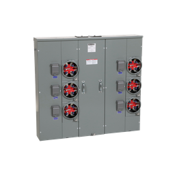 MPH86200 – Meter center, MP Meter-Pak, 6 sockets, horn bypass, 5 jaws, 800A bus, 200A max breaker rating, ringless