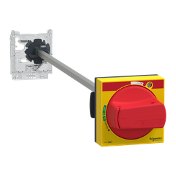 GV2APN04 – Extended rotary handle kit, TeSys Deca, IP65, red handle, without trip indication, for GV2L-GV2P