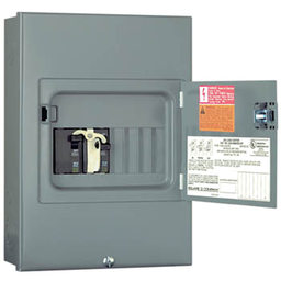 CQO48M30DSGP – Generator panel, QO, 1 phase, 4 spaces, 8 circuits, 30A main breaker with interlock, NEMA1, surface cover door, CSA