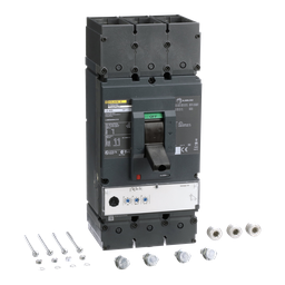 LGM36400CU31X – Circuit breaker, PowerPacT L, 400A, 3 pole, 600VAC, 18kA, lugs, MicroLogic 3.3, 100%