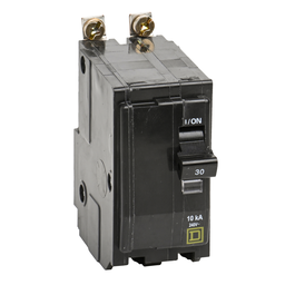 QOB230H – Mini circuit breaker, QO, 30A, 2 pole, 120/240VAC, 10kA, bolt on