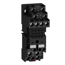 RXZE2M114 – Harmony, plugin relay socket, mixed contact, 10 A, 250 V, screw clamp, for RXM2 or RXM4 relays