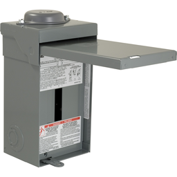 QO24L70RBCP – Load center, QO, 1 phase, 2 spaces, 4 circuits, 70A fixed main lugs, NEMA3R, consumer pack