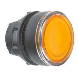 ZB5AW35 – Head for illuminated push button, Harmony XB5, XB4, orange flush pushbutton 22mm spring return BA9s bulb