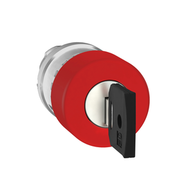 ZB4BS934 – Emergency stop head, Harmony XB4, switching off, metal, red mushroom 30mm, 22mm, trigger latching key release