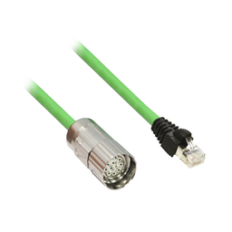 VW3E2094R100 – Encoder cable SH3/MH3 servo motor and Lexium 52/Lexium 62 servo drive, 10 m