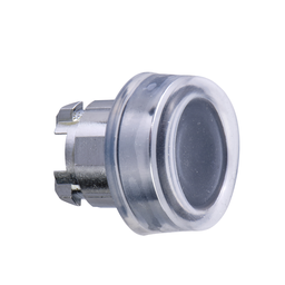 ZB4BPA2 – Head for non illuminated push button, Harmony XB4, metal, flush, black, 22mm, spring return, booted, unmarked