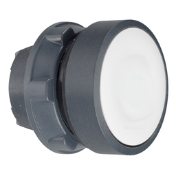 ZB5AW31 – Head for illuminated push button, Harmony XB5, plastic, flush, white, 22mm, spring return, plain lens for BA9s bulb