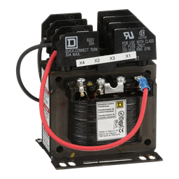 9070TF100D31 – Industrial control transformer, Type TF, 1 phase, 100VA, 240x480V primary, 120/240V secondary, 50/60Hz