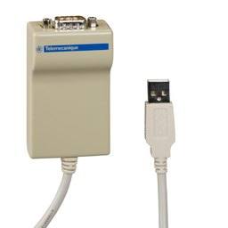 TSXCUSB232 – Modicon M221, Modicon M241, Modicon M251, connection cord set for PC terminal, 0.4 m