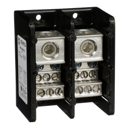 9080LBA263106 – Power distribution block, Linergy, 2 pole, 1 line, 6 load, 335A Cu, 270A Al, 600V