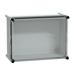 NSYPLS2736G – PLS box, polyester rear, transparent PC cover IP66 27x36x18cm