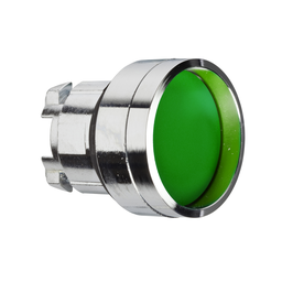 ZB4BA36 – Head for non illuminated push button, Harmony XB4, metal, recessed, green, 22mm, spring return, unmarked