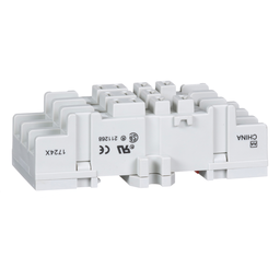 8501NR82 – Relay Socket, Harmony 8501N, 11 tubular pins, single tiered screw clamp terminals, DIN rail/panel mount, 15A-300V AC