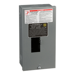 QO2L70S – Load center, QO, 1 phase, 2 spaces, 2 circuits, 70A fixed main lugs, NEMA1, surface cover