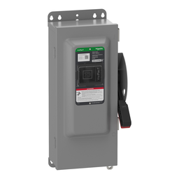 VH323NAWKGL – Safety switch, VisiPacT, heavy duty, fused, viewing window, NEMA 12, 240V, 100A, 3 pole, neutral installed, ground lugs