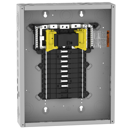 QO116M100P – Load center, QO, 1 phase, 16 spaces, 24 circuits, 100A convertible main breaker, NEMA1