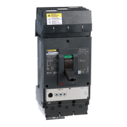 LJA36400CU31X – Circuit breaker, PowerPacT L, 400A, 3 pole, 600VAC, 25kA, I-Line, MicroLogic 3.3, 100%, ABC