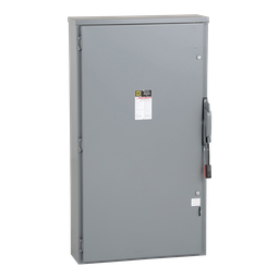 H226NR – Safety switch, heavy duty, fusible, 600A, 3 wires, 2 pole, 1 neutral, 200hp, 240VAC/250VDC, NEMA 3R