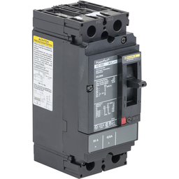 HDL26040C – Circuit breaker, PowerPacT H, 40A, 2 pole, 600VAC, 14kA, lugs, thermal magnetic, 100%